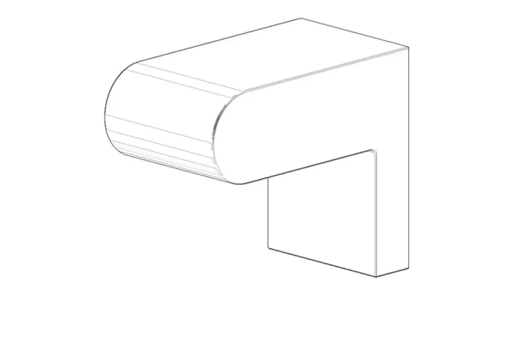 DORNBRACHT Halter für Wannengriff ERSATZTEILE 081767501 40 x 60 x 73 mm Chrom, 081767501-00 Galeriebild 1